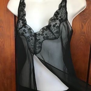 Black Lingerie Duster, SzS.    B13B